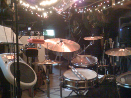 In the rehearsal studio